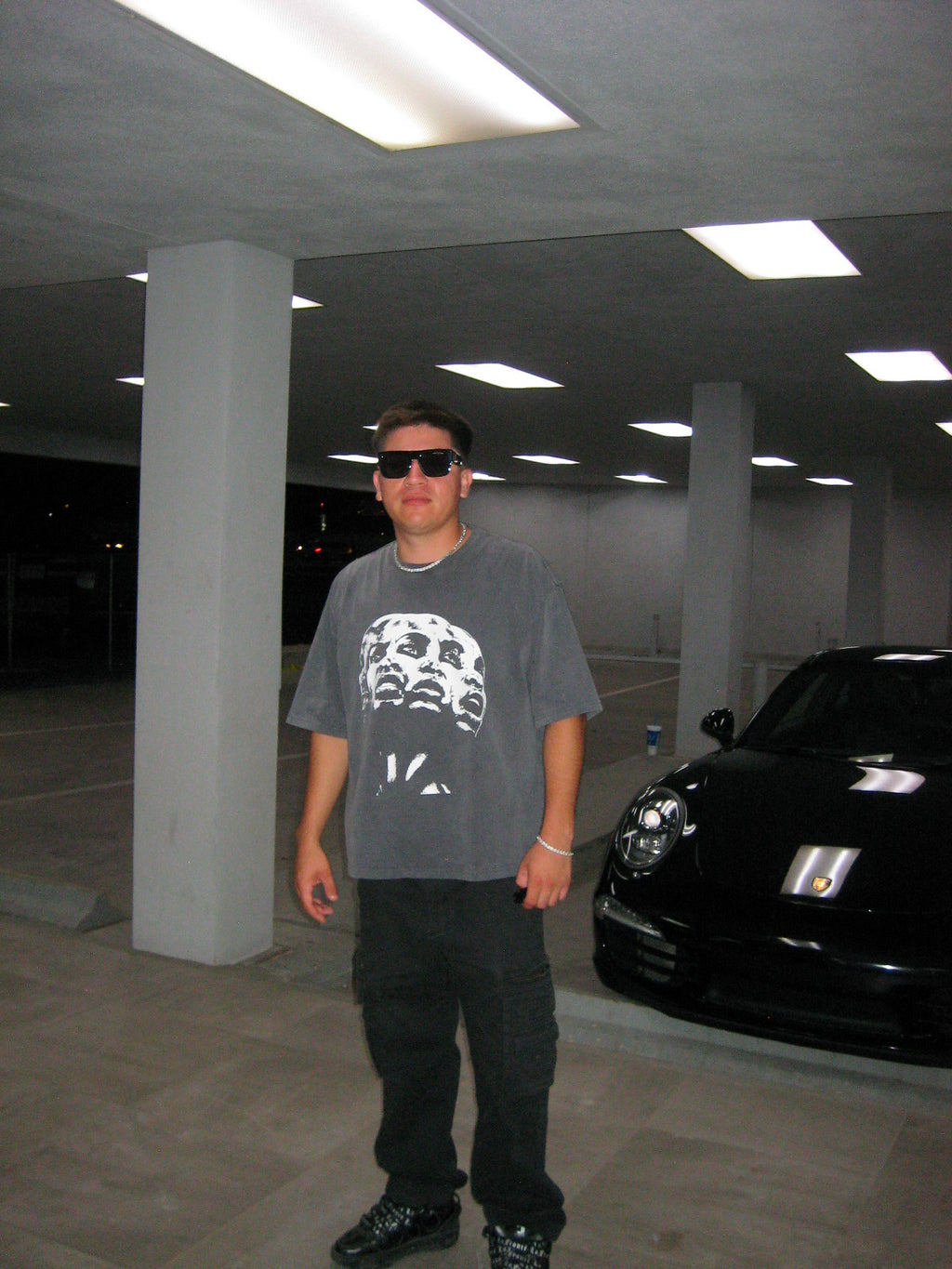 FOUR FADED FACES T-SHIRT